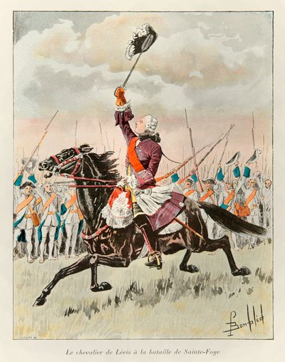 The Chevalier de Levis at the Battle of Sainte Foy in 1760 by Louis Charles Bombled
