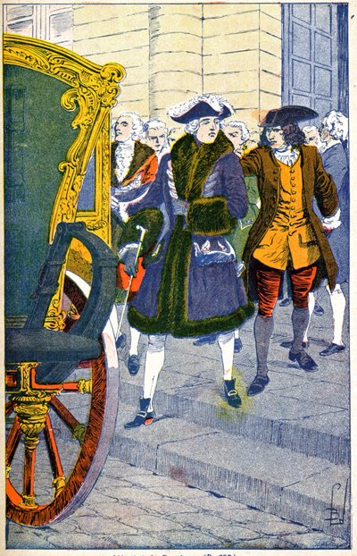 Damiens waiting for the life of Louis XV by Louis Charles Bombled