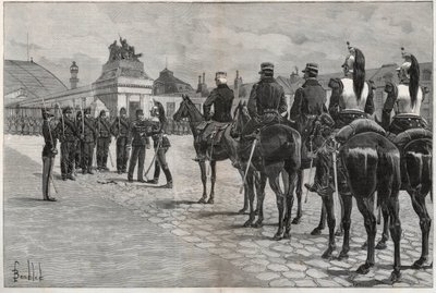 Degradation of Alfred Dreyfus - Dreyfus Case: The Degradation of Alfred Dreyfus in the Courtyard of the Ecole Militaire Paris, 5 January 1895. Engraving in 