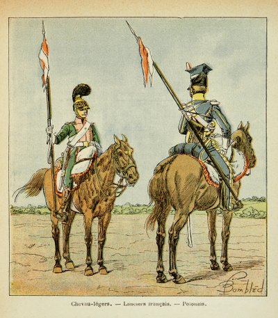 Light Horses of the Guard: French and Polish Lancier by Louis Charles Bombled
