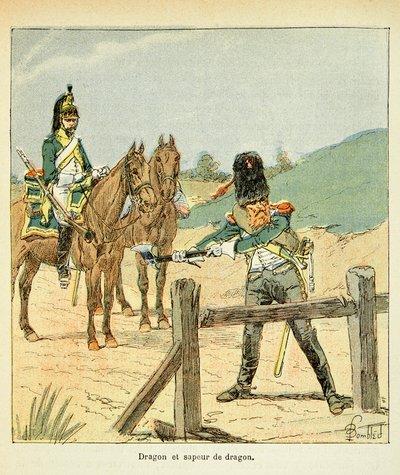 French Army: Dragon and Dragon Sapper from the book 