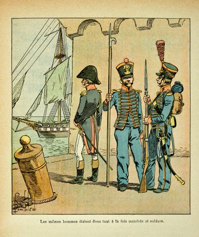 French Sailor and Soldier by Louis Charles Bombled