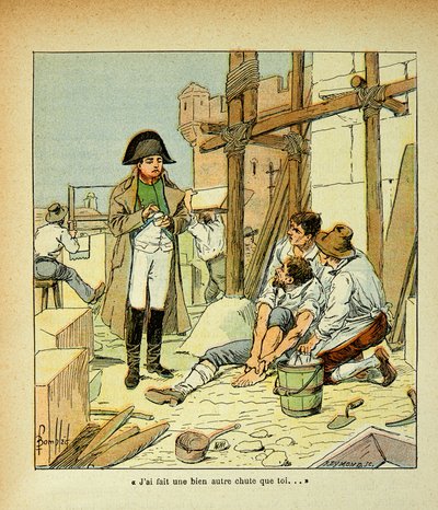 Napoleon Comforting a Mason on the Island of Elba by Louis Charles Bombled