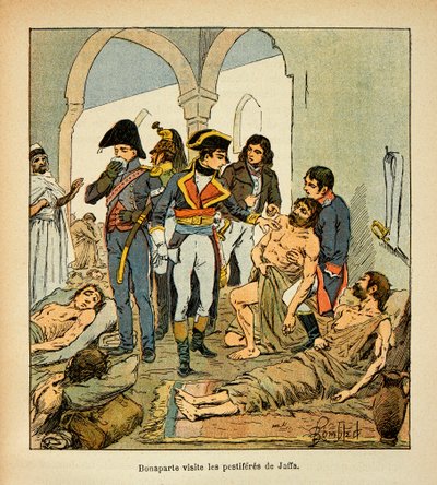 Bonaparte Visits the Plague Victims of Jaffa by Louis Charles Bombled