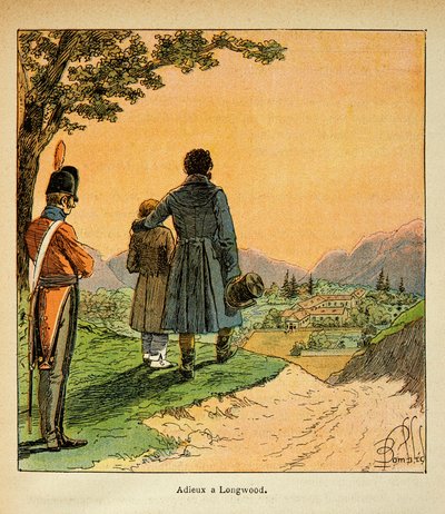 Farewell to Las Cases and His Son at Longwood by Louis Charles Bombled