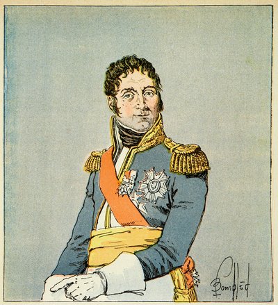Portrait of Marshal Andre Massena, Duke of Rivoli and Prince of Essling from the book 
