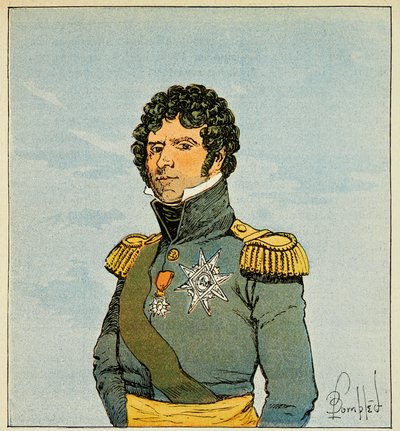 Portrait of Marshal Jean Baptiste Bernadotte, Prince of Ponte Corvo, King of Sweden from the book 