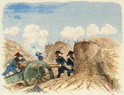 Illustration taken from the book "The Heroes of the Century", anecdotal recits by Dick de Lonlay and illustrated by Louis Bombled (1862-1927) by Louis Charles Bombled