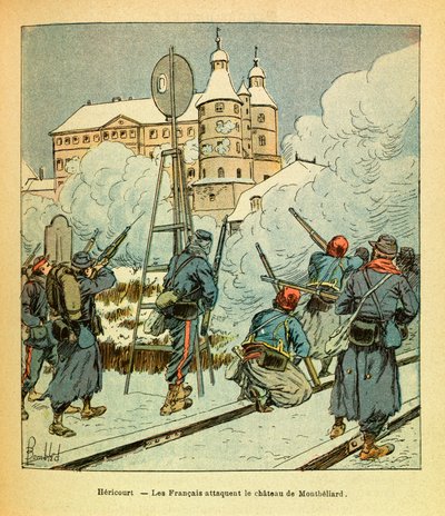 The Army of the East: At Hericourt, the French Attacked the Chateau de Montbeliard in January 1871 by Louis Charles Bombled