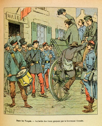 In the Vosges, the rise of the old boys by Lieutenant Coumes following the orders of the government of Tours by Louis Charles Bombled