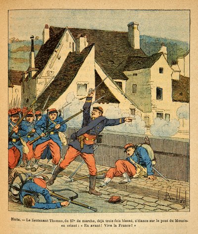 The Eastern Army of Eugene Sergeant, Illustrated by Louis Bombled: Battle of Nuits Saint Georges by Louis Charles Bombled