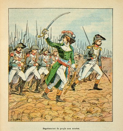 Representative of the People in Armed Weapons During the Wars of the French Revolution by Louis Charles Bombled