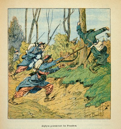 The Army of the Loire: French Soldiers Pursuing Prussians During the War of 1870 by Louis Charles Bombled