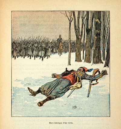 Heroic Death of a Turco in December 1870 by Louis Charles Bombled