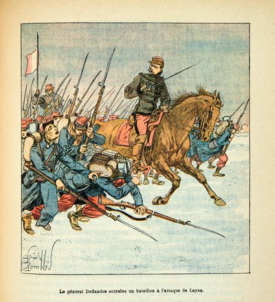 General Deflandre Trained a Battalion to Attack Laye in December 1870 by Louis Charles Bombled