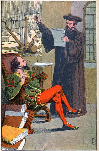 Rabelais in the Printing House of Etienne Dolet by Louis Charles Bombled