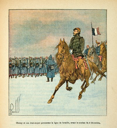 General Chanzy and His Staff Travel the Battle Line Before the Fighting of 8 December 1870 by Louis Charles Bombled