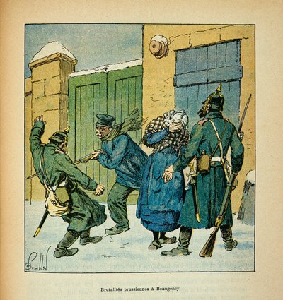 The Army of the Loire: In Beaugency the Inhabitants Defend Themselves Against the Prussian Brutalities in December 1870 by Louis Charles Bombled