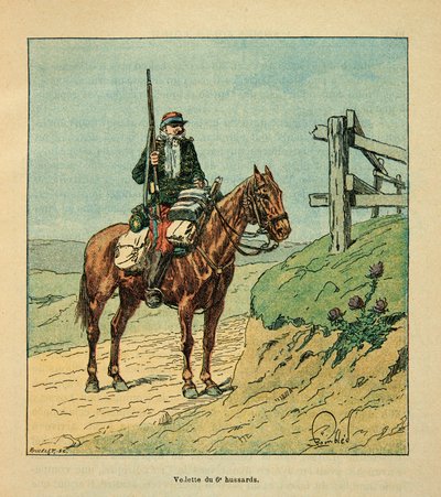 The Army of the Loire: Star of the 6th Hussars, Engaged During the Battle of Toury in October 1870 by Louis Charles Bombled