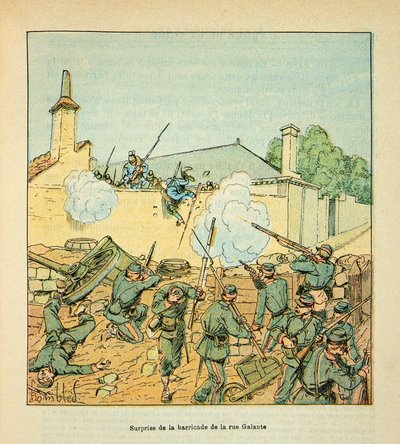 Battle of Chateaudun on October 18 by Louis Charles Bombled