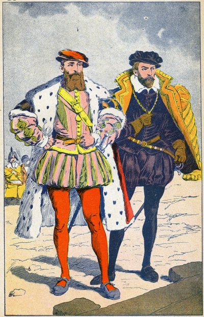 The Duke of Guise and the Admiral of Coligny by Louis Charles Bombled
