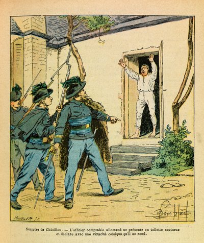 November 1870, In Chatillon sur Seine, Captain Michard captured the German accounting officer at the hotel de la Cote d