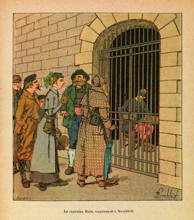 The Eastern Army: Captain Huot Imprisoned in Neuchatel by Louis Charles Bombled