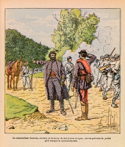 Colonel Bourras during the Brouvelieures fighting in October 1870 by Louis Charles Bombled