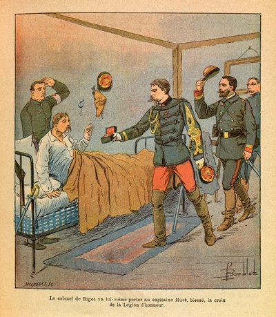 The Eastern Army of Eugene Sergeant, Illustrated by Louis Bombled: Colonel De Bigot Brought the Cross of the Legion of Honour by Louis Charles Bombled