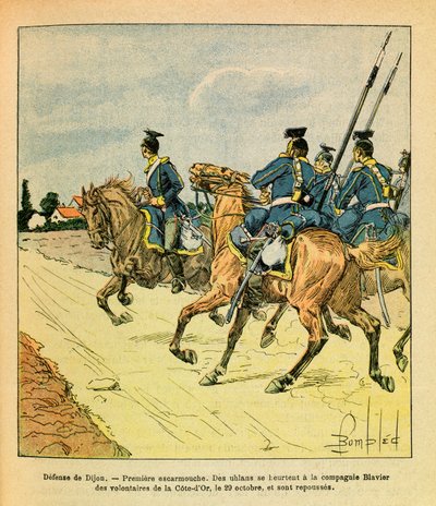 The Eastern Army of Eugene Sergeant, Illustrated by Louis Bombled: Defense of Dijon on October 29 by Louis Charles Bombled