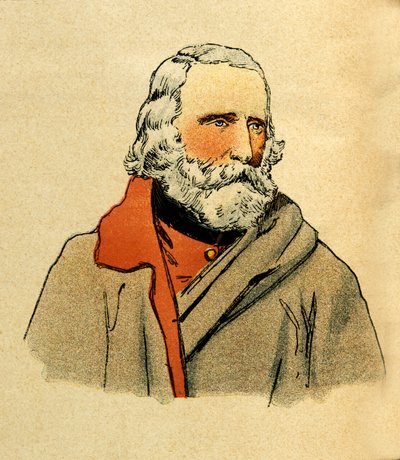 The Eastern Army: Portrait of Giuseppe Garibaldi by Louis Charles Bombled