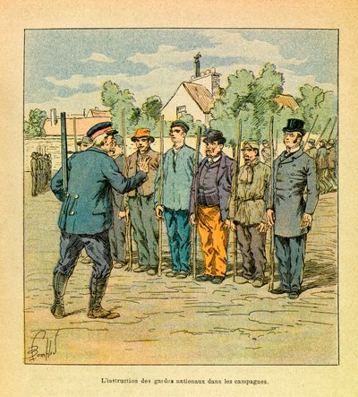 The training of national guards in the campaigns to defend the territory by Louis Charles Bombled