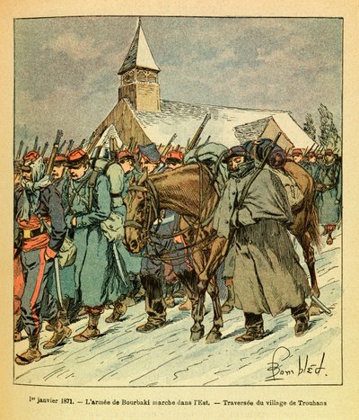 The Eastern Army of Eugene Sergeant, Illustrated by Louis Bombled: On January 1 by Louis Charles Bombled