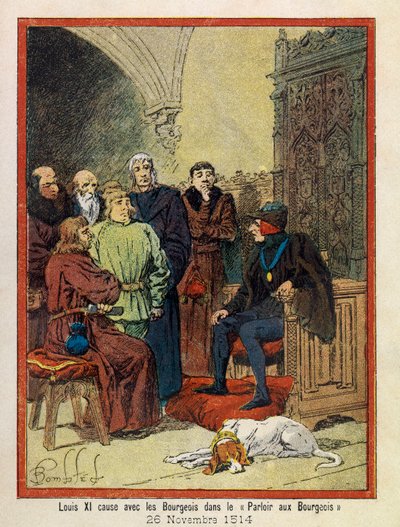 The Grand Journees of the Hotel de Ville de Paris by A. Mercier, illustrated by Louis Bombled (1862-1927): On November 26 by Louis Charles Bombled