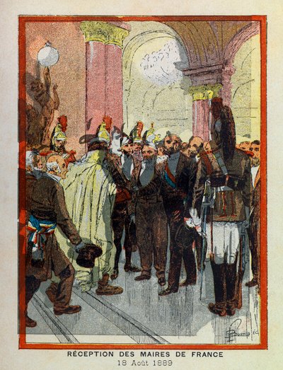 The Grand Journees of the Hotel de Ville de Paris by A. Mercier, Illustrated by Louis Bombled: August 18 by Louis Charles Bombled