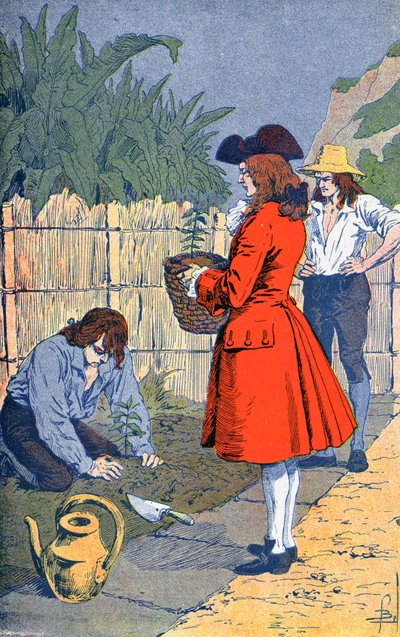The Knight of Clieux introduces the coffee by Louis Charles Bombled