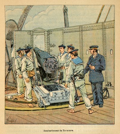 The War in Madagascar: Bombardment of Tamatave by the French Navy by Louis Charles Bombled