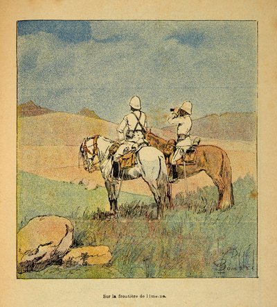 The War in Madagascar: Anecdotal History of the French Expeditions of 1885-1895 by Henri Galli, Illustrated by Louis Bombled: Military in Reconnaissance on the Border of Imerina to Madagascar in 1895 by Louis Charles Bombled