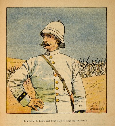 The War in Madagascar: Portrait of General De Torcy, Chief of Staff of the Expeditionary Force in Madagascar by Louis Charles Bombled