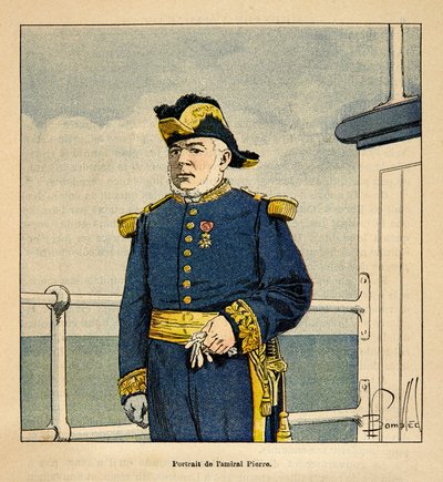 The War in Madagascar: Portrait of Admiral Pierre (1827-1883) by Louis Charles Bombled