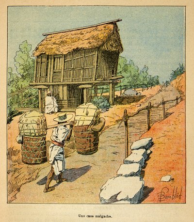 The War in Madagascar - Anecdotal History of the French Expeditions of 1885-1895 by Henri Galli, Illustrated by Louis Bombled: A Malagasy Case in the 19th Century, Private Collection by Louis Charles Bombled