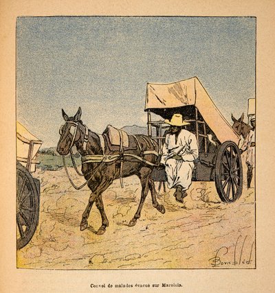 Convoy of Sick Escapes on Marololo by Louis Charles Bombled