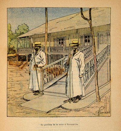 The Pavilion of Queen Ranavalona in Tananarive in 1895 by Louis Charles Bombled