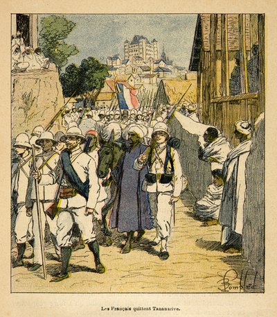 The French Army in Tananarive in 1895 by Louis Charles Bombled