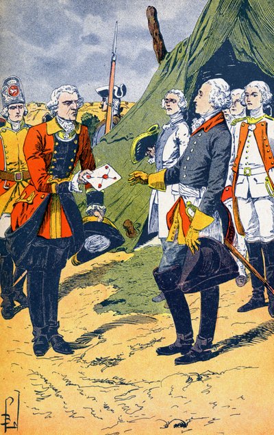 Washington Receives the Surrender of Yorktown by Louis Charles Bombled