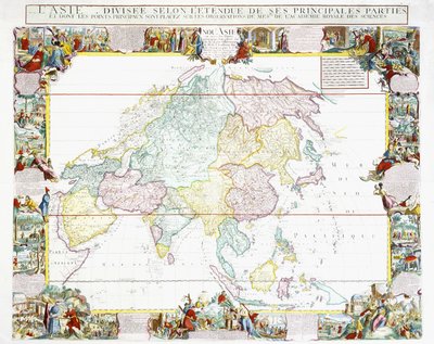 Map of Asia by Louis Charles Desnos