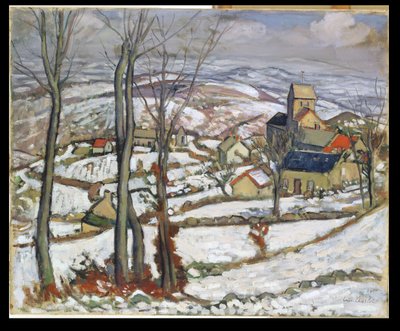 Village in the Snow, c.1910-11 by Louis Charlot