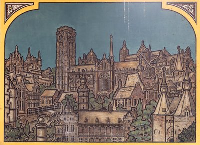 Railway Station Building, Interior, 1912, The Entrance Hall by Louis Cloquet