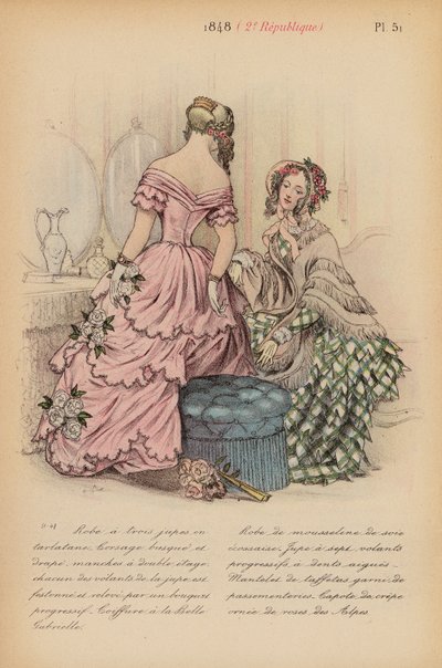 French Fashion: 1848, 2e Republique by Louis Colas