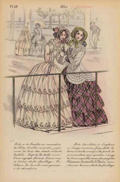 French Fashion: 1850, 2nd Republic by Louis Colas